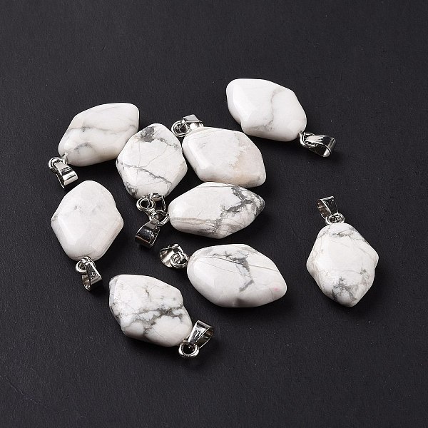 PandaHall Natural Howlite Pendants, Hamsa Hand Charms, with Platinum Plated Alloy Snap on Bails, 24~24.5x15x7mm, Hole: 5.5x3mm Howlite Hamsa...
PandaHall Natural Howlite Pendants, Hamsa Hand Charms, with Platinum Plated Alloy Snap on Bails, 24~24.5x15x7mm, Hole: 5.5x3mm Howlite Hamsa...