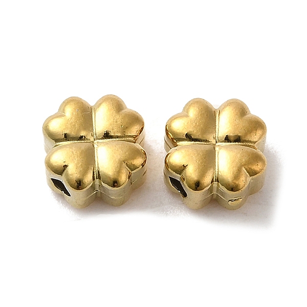 PandaHall 304 Stainless Steel Beads, Clover, Real 18K Gold Plated, 6.5x6.5x4mm, Hole: 1.2mm 304 Stainless Steel Clover
PandaHall 304 Stainless Steel Beads, Clover, Real 18K Gold Plated, 6.5x6.5x4mm, Hole: 1.2mm 304 Stainless Steel Clover