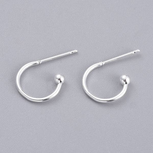 PandaHall 304 Stainless Steel Earring Hooks, Silver, 12.5x18.5x2.5mm, Pin: 0.8mm 304 Stainless Steel
PandaHall 304 Stainless Steel Earring Hooks, Silver, 12.5x18.5x2.5mm, Pin: 0.8mm 304 Stainless Steel