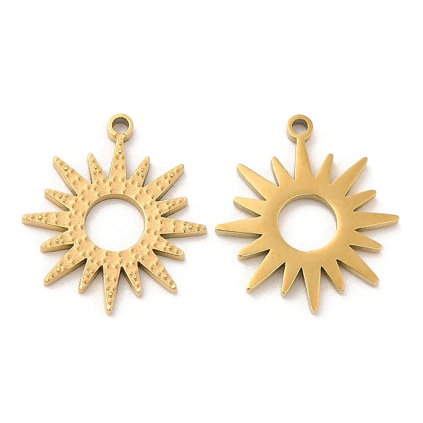 PandaHall Ion Plating(IP) 316L Surgical Stainless Steel Pendants, Sun Charm, Real 18K Gold Plated, 16x14.5x1mm, Hole: 1mm 316L Surgical...
PandaHall Ion Plating(IP) 316L Surgical Stainless Steel Pendants, Sun Charm, Real 18K Gold Plated, 16x14.5x1mm, Hole: 1mm 316L Surgical...