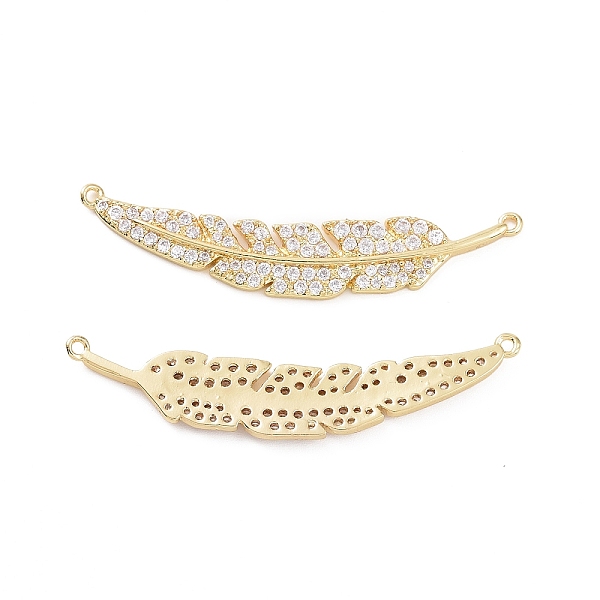 PandaHall Brass Micro Pave Cubic Zirconia Connector Charms, Leaf Links, Real 18K Gold Plated, 41x8.5x2mm, Hole: 1mm Brass+Cubic Zirconia..., Clear
PandaHall Brass Micro Pave Cubic Zirconia Connector Charms, Leaf Links, Real 18K Gold Plated, 41x8.5x2mm, Hole: 1mm Brass+Cubic Zirconia..., Clear