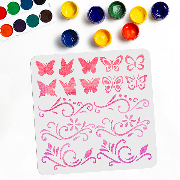 PandaHall PET Hollow Out Drawing Painting Stencils, for DIY Scrapbook, Photo Album, Butterfly Pattern, 300x300mm Plastic Butterfly
PandaHall PET Hollow Out Drawing Painting Stencils, for DIY Scrapbook, Photo Album, Butterfly Pattern, 300x300mm Plastic Butterfly