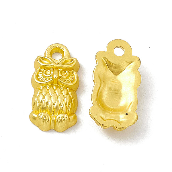 PandaHall Rack Plating Alloy Charms, Cadmium Free & Lead Free & Nickle Free, Owl Charms, Matte Gold Color, 14.5x7x3mm, Hole: 1.5mm Alloy Owl
PandaHall Rack Plating Alloy Charms, Cadmium Free & Lead Free & Nickle Free, Owl Charms, Matte Gold Color, 14.5x7x3mm, Hole: 1.5mm Alloy Owl