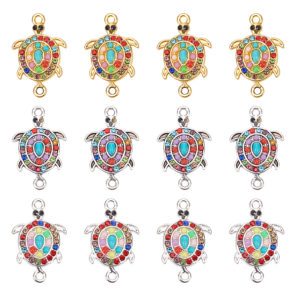 PandaHall 30 Pcs 3 Colors Tortoise Connectors Pendants, Sea Turtle Alloy Links Charms Ocean Animal Charms Turtle Metal Link with Rhinestone..., Multicolor
PandaHall 30 Pcs 3 Colors Tortoise Connectors Pendants, Sea Turtle Alloy Links Charms Ocean Animal Charms Turtle Metal Link with Rhinestone..., Multicolor