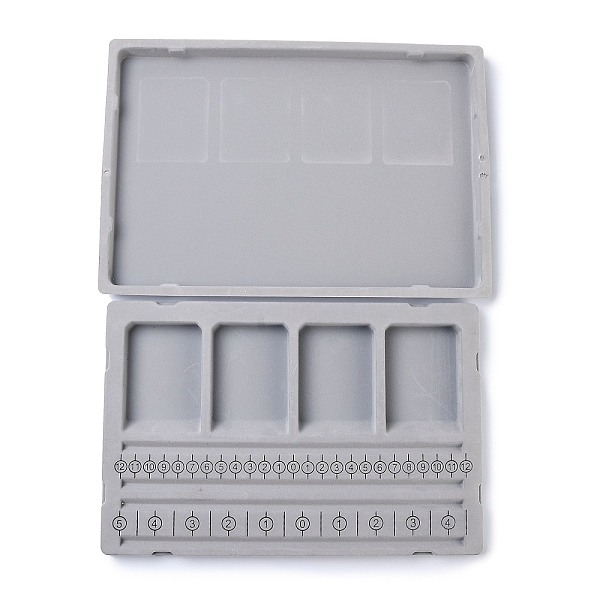 PandaHall Plastic Flocked Bracelets Bead Design Boards, with 4 Bracelets Design Channels, 4 Recessed Section, Inch & Centimeter Marks..., Gray
PandaHall Plastic Flocked Bracelets Bead Design Boards, with 4 Bracelets Design Channels, 4 Recessed Section, Inch & Centimeter Marks..., Gray