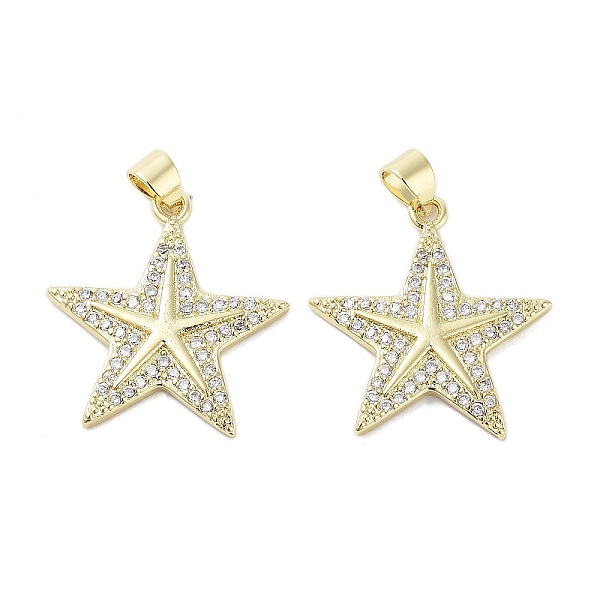 PandaHall Rack Plating Star Brass Micro Pave Cubic Zirconia Pendants, Cadmium Free & Lead Free, Long-Lasting Plated, Real 18K Gold Plated..., Clear
PandaHall Rack Plating Star Brass Micro Pave Cubic Zirconia Pendants, Cadmium Free & Lead Free, Long-Lasting Plated, Real 18K Gold Plated..., Clear