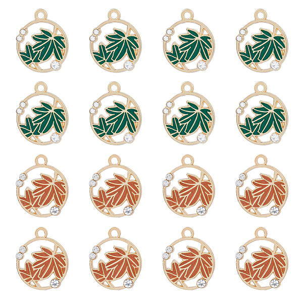 PandaHall DICOSMETIC 60Pcs 2 Colors Autumn Theme Alloy Enamel Pendants, with Rhinestones, Light Gold, Flat Round with Maple Leaf, Mixed..., Multicolor
PandaHall DICOSMETIC 60Pcs 2 Colors Autumn Theme Alloy Enamel Pendants, with Rhinestones, Light Gold, Flat Round with Maple Leaf, Mixed..., Multicolor