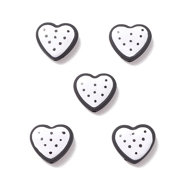 PandaHall Opaque Resin Beads, Polka Dot Heart, White, 15x17x6mm, Hole: 1.5mm Resin Heart White
PandaHall Opaque Resin Beads, Polka Dot Heart, White, 15x17x6mm, Hole: 1.5mm Resin Heart White