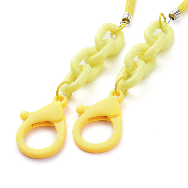 PandaHall Personalized Dual-use Items, Necklaces or Eyeglasses Chains, with Polyester & Spandex Cord Ropes, Iron Cord End, Acrylic Linking..., Yellow
PandaHall Personalized Dual-use Items, Necklaces or Eyeglasses Chains, with Polyester & Spandex Cord Ropes, Iron Cord End, Acrylic Linking..., Yellow