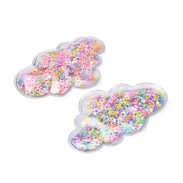 PandaHall Quicksand Sequin Plastic Cabochons, for Hair Ornament & Costume Accessory, Cloud, Colorful, 7.7x4.7cm Plastic Cloud
PandaHall Quicksand Sequin Plastic Cabochons, for Hair Ornament & Costume Accessory, Cloud, Colorful, 7.7x4.7cm Plastic Cloud