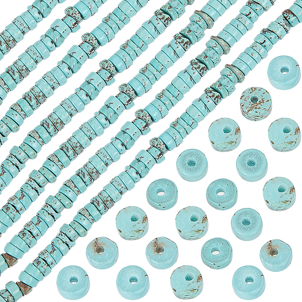 PandaHall Beebeecraft 1 Srand Natural Howlite Beads Strands, Dyed, Heishi Beads, Flat Round/Disc, Sky Blue, 3.5~4x2mm, Hole: 0.8mm, about...
PandaHall Beebeecraft 1 Srand Natural Howlite Beads Strands, Dyed, Heishi Beads, Flat Round/Disc, Sky Blue, 3.5~4x2mm, Hole: 0.8mm, about...