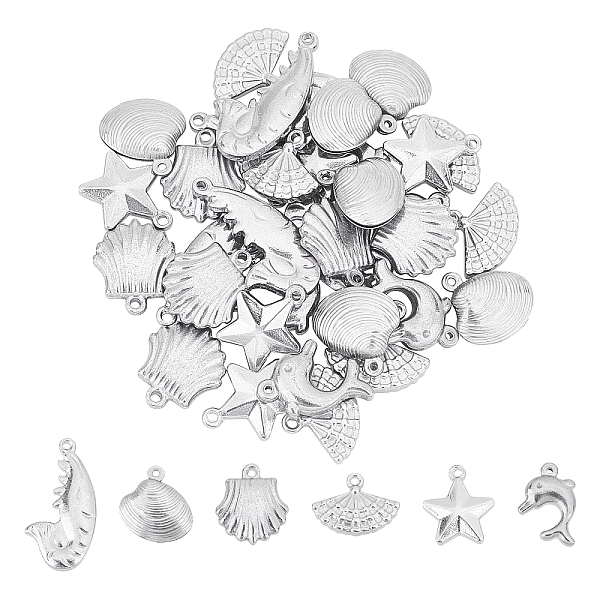 PandaHall Unicraftale 36Pcs 6 Style 304 Stainless Steel Charms, Mixed Shapes, Stainless Steel Color, 6pcs/style 304 Stainless Steel Mixed...
PandaHall Unicraftale 36Pcs 6 Style 304 Stainless Steel Charms, Mixed Shapes, Stainless Steel Color, 6pcs/style 304 Stainless Steel Mixed...