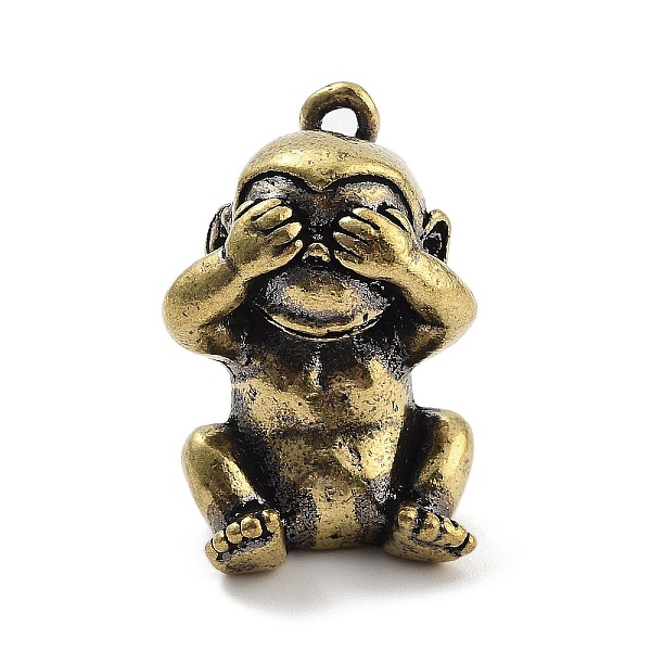 PandaHall Brass Pendants, Monkey, Antique Bronze, 30.5x22.5x19mm, Hole: 4x2.5mm Brass Monkey
PandaHall Brass Pendants, Monkey, Antique Bronze, 30.5x22.5x19mm, Hole: 4x2.5mm Brass Monkey