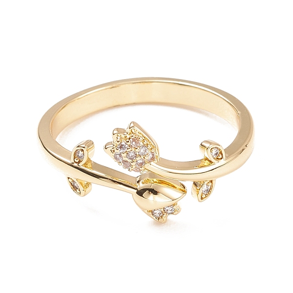 PandaHall Clear Cubic Zirconia Flower of Life Cuff Ring, Brass Jewelry for Women, Cadmium Free & Lead Free, Real 18K Gold Plated, US Size 7...
PandaHall Clear Cubic Zirconia Flower of Life Cuff Ring, Brass Jewelry for Women, Cadmium Free & Lead Free, Real 18K Gold Plated, US Size 7...