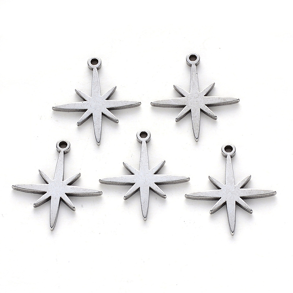 PandaHall 304 Stainless Steel Pendants, Laser Cut, Eight Pointed Star, Stainless Steel Color, 15x15x1mm, Hole: 1.2mm 304 Stainless Steel...
PandaHall 304 Stainless Steel Pendants, Laser Cut, Eight Pointed Star, Stainless Steel Color, 15x15x1mm, Hole: 1.2mm 304 Stainless Steel...
