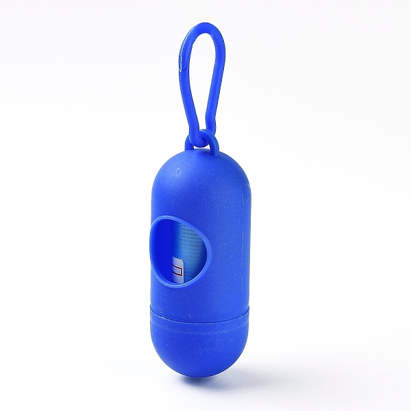 PandaHall Plastic Pill Shape Pet Poop Waste Bags Holder, with Waste Bags and Carabiners, Blue, 140mm, Pill: 10x4cm, Bag: 30x24cm, 15pcs/roll...
PandaHall Plastic Pill Shape Pet Poop Waste Bags Holder, with Waste Bags and Carabiners, Blue, 140mm, Pill: 10x4cm, Bag: 30x24cm, 15pcs/roll...