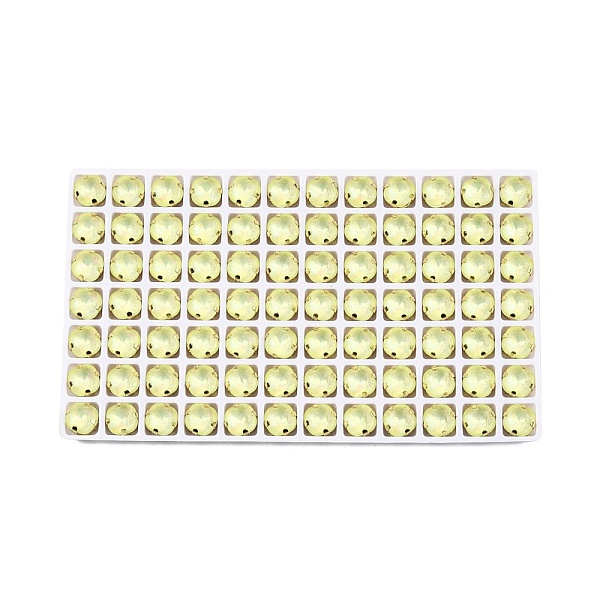 PandaHall Aurora(JM) Sew on Rhinestone, Faceted Glass Rhinestone, Multi-Strand Links, with Golden Tone Brass Settings, Rounded Square..., Yellow
PandaHall Aurora(JM) Sew on Rhinestone, Faceted Glass Rhinestone, Multi-Strand Links, with Golden Tone Brass Settings, Rounded Square..., Yellow