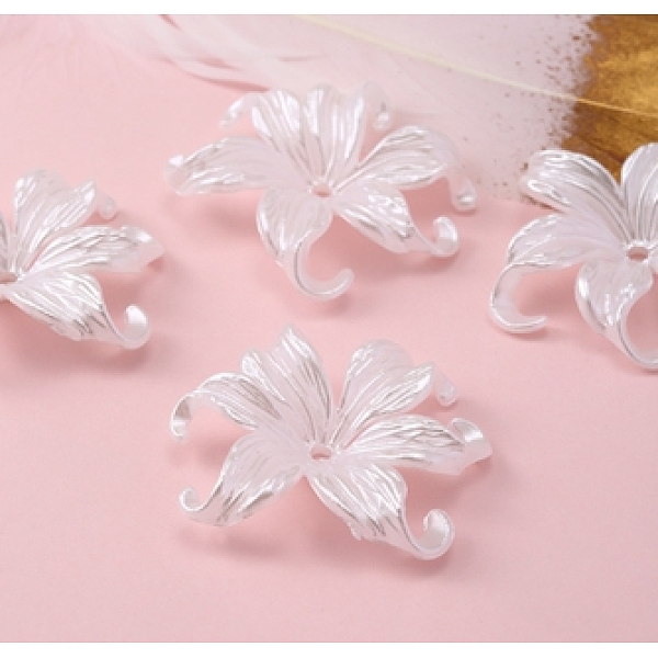 PandaHall Opaque ABS Plastic Bead Caps, 6-Petal Flower, White, 42mm ABS Plastic White
PandaHall Opaque ABS Plastic Bead Caps, 6-Petal Flower, White, 42mm ABS Plastic White
