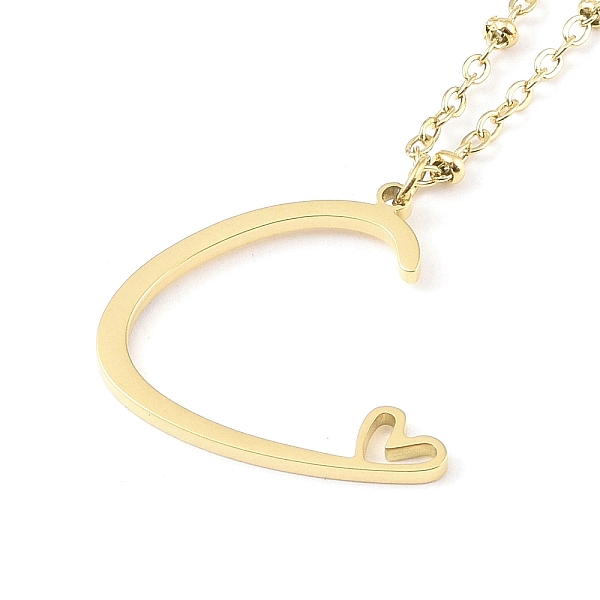 PandaHall 304 Stainless Steel Pendant Necklaces, Letter Charms, Letter C, 16.22 inch(41.2cm), Pendant: 20.5x22.5x1.3mm 304 Stainless Steel...
PandaHall 304 Stainless Steel Pendant Necklaces, Letter Charms, Letter C, 16.22 inch(41.2cm), Pendant: 20.5x22.5x1.3mm 304 Stainless Steel...