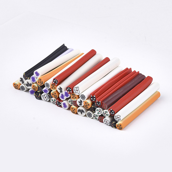 PandaHall Handmade Polymer Clay Nail Art Decoration, Fashion Nail Care, No Hole Tubes, Halloween Theme, Mixed Color, 48~50x4~7x3~6mm Polymer..., Multicolor
PandaHall Handmade Polymer Clay Nail Art Decoration, Fashion Nail Care, No Hole Tubes, Halloween Theme, Mixed Color, 48~50x4~7x3~6mm Polymer..., Multicolor