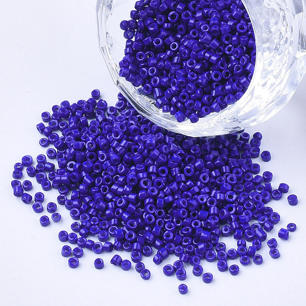 PandaHall Glass Cylinder Beads, Seed Beads, Baking Paint, Round Hole, Dark Blue, 1.5~2x1~2mm, Hole: 0.8mm, about 8000pcs/bag, about...
PandaHall Glass Cylinder Beads, Seed Beads, Baking Paint, Round Hole, Dark Blue, 1.5~2x1~2mm, Hole: 0.8mm, about 8000pcs/bag, about...