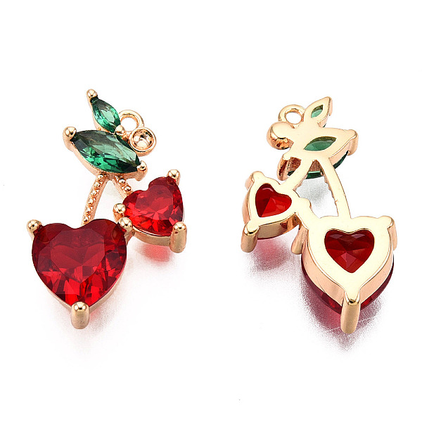 PandaHall Brass Dark Red & Green Cubic Zirconia Pendants, Nickel Free, Cherry, Real 18K Gold Plated, 16.5x10x4mm, Hole: 0.9mm Brass+Cubic...
PandaHall Brass Dark Red & Green Cubic Zirconia Pendants, Nickel Free, Cherry, Real 18K Gold Plated, 16.5x10x4mm, Hole: 0.9mm Brass+Cubic...