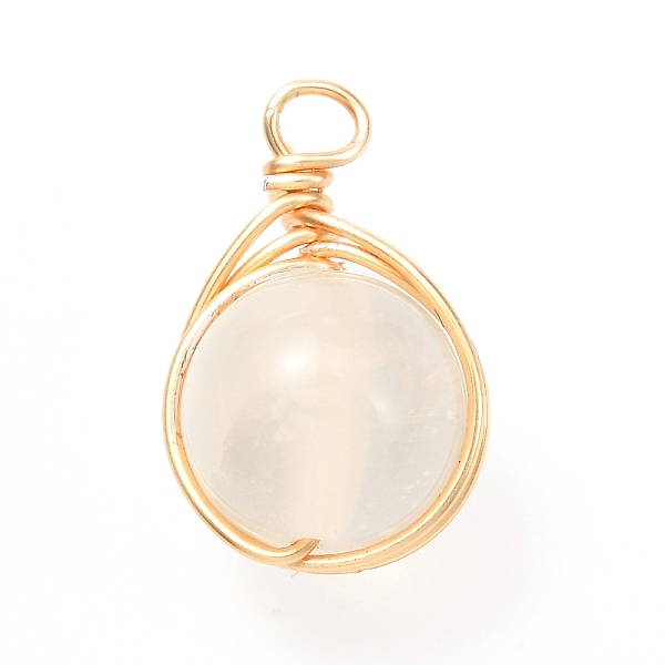 PandaHall Natural Selenite Pendants, Eco-Friendly Copper Wire, Real 18K Gold Plated, Round, 24x15x12mm, Hole: 3.2mm Selenite Round
PandaHall Natural Selenite Pendants, Eco-Friendly Copper Wire, Real 18K Gold Plated, Round, 24x15x12mm, Hole: 3.2mm Selenite Round