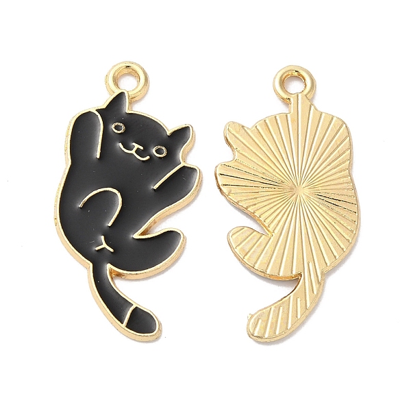 PandaHall Alloy Enamel Pendants, Cat Charm, Golden, Black, 33.5x16x1.5mm, Hole: 2mm Alloy+Enamel Cat Shape Black
PandaHall Alloy Enamel Pendants, Cat Charm, Golden, Black, 33.5x16x1.5mm, Hole: 2mm Alloy+Enamel Cat Shape Black