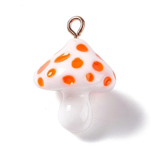PandaHall Opaque Resin Pendants, 3D Mushroom Charms, with Light Gold Tone Iron Loops, Dark Orange, 24.5~25.5x18mm, Hole: 2mm Iron+Resin...
PandaHall Opaque Resin Pendants, 3D Mushroom Charms, with Light Gold Tone Iron Loops, Dark Orange, 24.5~25.5x18mm, Hole: 2mm Iron+Resin...