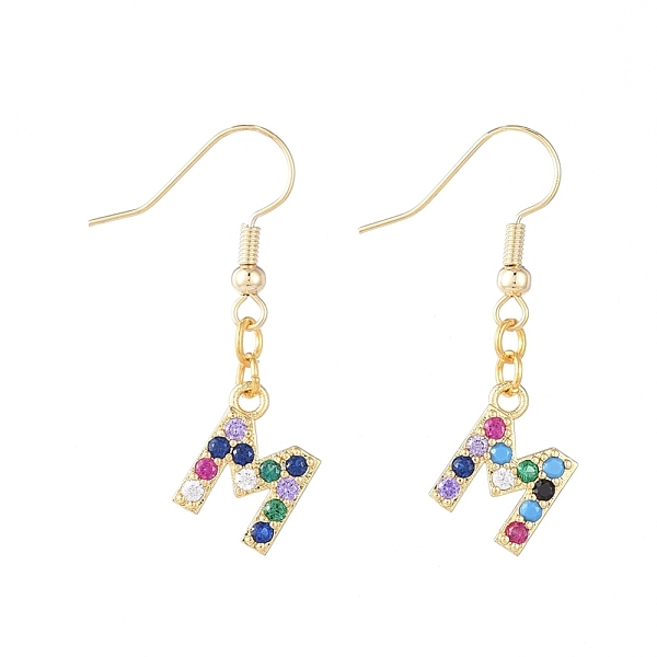 PandaHall Dangle Earrings, with Golden Plated Brass Micro Pave Cubic Zirconia Charms, Rack Plating Brass Earring Hooks and Cardboard Packing...
PandaHall Dangle Earrings, with Golden Plated Brass Micro Pave Cubic Zirconia Charms, Rack Plating Brass Earring Hooks and Cardboard Packing...