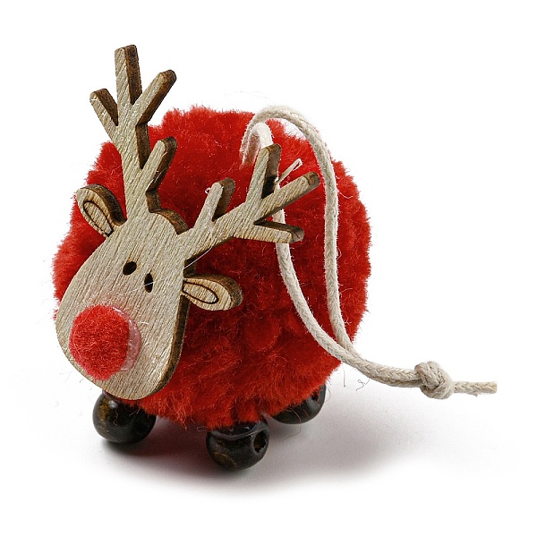 PandaHall Christmas Themed Plush & Wood Deer Ball Pendant Decoration, Jute Rope Hanging Ornament, FireBrick, 108mm Wood Deer Red
PandaHall Christmas Themed Plush & Wood Deer Ball Pendant Decoration, Jute Rope Hanging Ornament, FireBrick, 108mm Wood Deer Red
