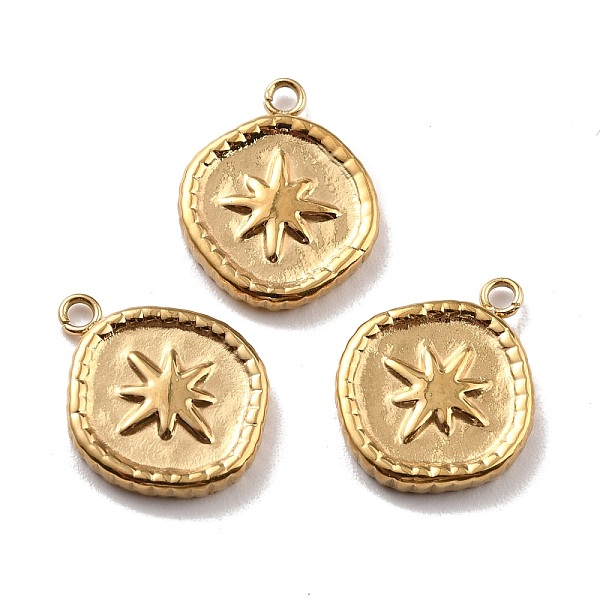 PandaHall Ion Plating(IP) 316 Surgical Stainless Steel Pendants, Flat Round with 8 Pointed Star, Real 24K Gold Plated, 17x13.5x2.5mm, Hole...
PandaHall Ion Plating(IP) 316 Surgical Stainless Steel Pendants, Flat Round with 8 Pointed Star, Real 24K Gold Plated, 17x13.5x2.5mm, Hole...
