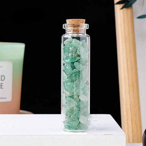 PandaHall Natural Aventurine Chips in a Glass Bottle with Cork Cover, Mineral Specimens Wishing Bottle Ornaments for Home Office Decoration...
PandaHall Natural Aventurine Chips in a Glass Bottle with Cork Cover, Mineral Specimens Wishing Bottle Ornaments for Home Office Decoration...