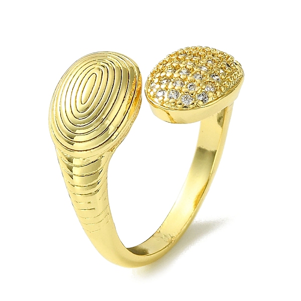 PandaHall Brass Micro Pave Cubic Zirconia Open Cuff Rings, Oval, Real 18K Gold Plated, US Size 7 3/4(17.9mm) Brass+Cubic Zirconia Oval Clear
PandaHall Brass Micro Pave Cubic Zirconia Open Cuff Rings, Oval, Real 18K Gold Plated, US Size 7 3/4(17.9mm) Brass+Cubic Zirconia Oval Clear