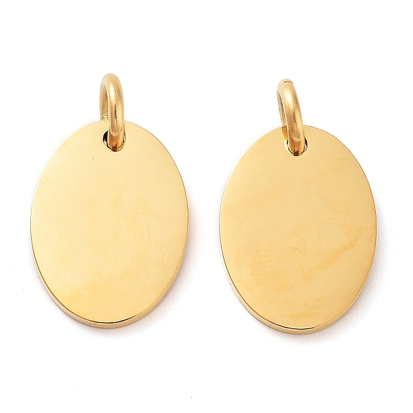 PandaHall 304 Stainless Steel Stamping Blank Tag Pendants, with Jump Ring, Oval Charm, Real 14K Gold Plated, 16.5x12x1.3mm, Hole: 3.6mm 304...
PandaHall 304 Stainless Steel Stamping Blank Tag Pendants, with Jump Ring, Oval Charm, Real 14K Gold Plated, 16.5x12x1.3mm, Hole: 3.6mm 304...