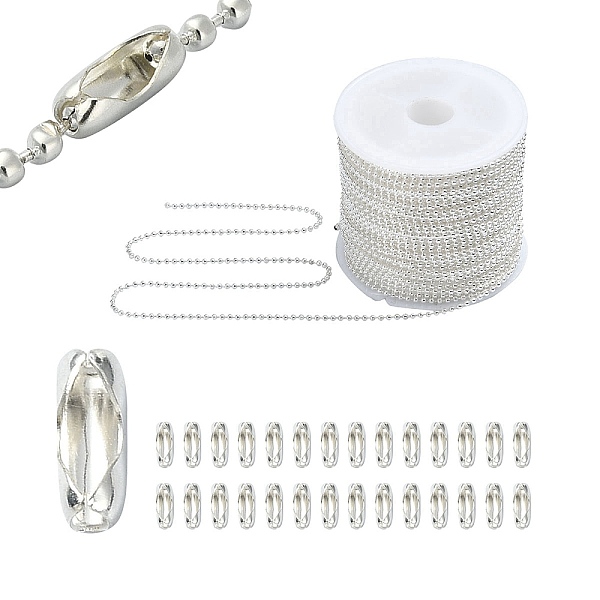 PandaHall DIY Tag Chains Making Kit, Including Iron Ball Bead Chains, Soldered, with Spool, with Ball Chain Connectors, Silver...
PandaHall DIY Tag Chains Making Kit, Including Iron Ball Bead Chains, Soldered, with Spool, with Ball Chain Connectors, Silver...