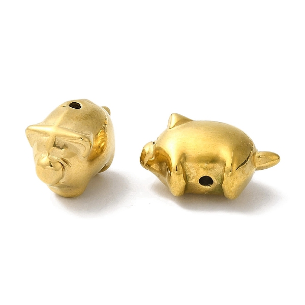 PandaHall 304 Stainless Steel Beads, Pig, Golden, 10x16x7.5mm, Hole: 1.2mm 304 Stainless Steel Pig
PandaHall 304 Stainless Steel Beads, Pig, Golden, 10x16x7.5mm, Hole: 1.2mm 304 Stainless Steel Pig