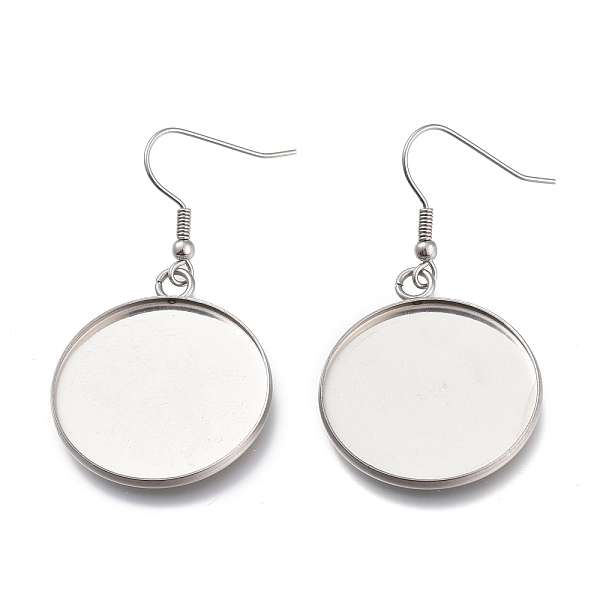 PandaHall 304 Stainless Steel Earring Hooks, with Blank Pendant Trays, Flat Round Setting for Cabochon, Stainless Steel Color, 50mm, Tray...
PandaHall 304 Stainless Steel Earring Hooks, with Blank Pendant Trays, Flat Round Setting for Cabochon, Stainless Steel Color, 50mm, Tray...