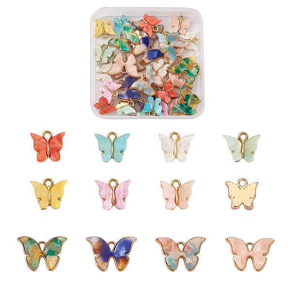 PandaHall Craftdady 44Pcs 11 Colors Alloy Pendants, with Resin and Glitter Powder, Cadmium Free & Lead Free, Butterfly, Golden, Mixed Color..., Multicolor
PandaHall Craftdady 44Pcs 11 Colors Alloy Pendants, with Resin and Glitter Powder, Cadmium Free & Lead Free, Butterfly, Golden, Mixed Color..., Multicolor