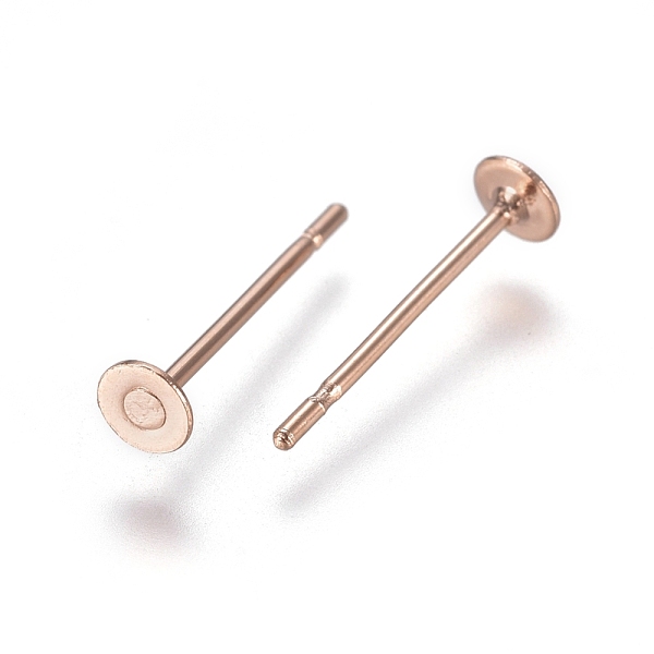 PandaHall 304 Stainless Steel Stud Earring Findings, Flat Pad Earring Post, Rose Gold, 11.5x3mm, Pin: 0.7mm 304 Stainless Steel Flat
PandaHall 304 Stainless Steel Stud Earring Findings, Flat Pad Earring Post, Rose Gold, 11.5x3mm, Pin: 0.7mm 304 Stainless Steel Flat