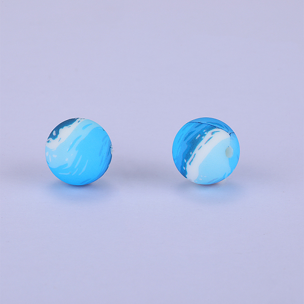 PandaHall Printed Round Silicone Focal Beads, Steel Blue, 15x15mm, Hole: 2mm Silicone Round
PandaHall Printed Round Silicone Focal Beads, Steel Blue, 15x15mm, Hole: 2mm Silicone Round