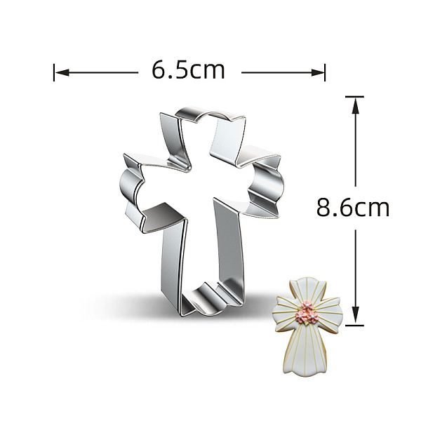 PandaHall Easter Theme Stainless Steel Cookie Cutters, Cookies Moulds, DIY Biscuit Baking Tools, Stainless Steel Color, Cross Pattern...
PandaHall Easter Theme Stainless Steel Cookie Cutters, Cookies Moulds, DIY Biscuit Baking Tools, Stainless Steel Color, Cross Pattern...
