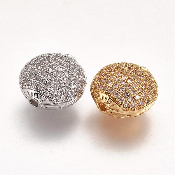PandaHall Brass Micro Pave Cubic Zirconia Beads, Flat Round, Hollow, Mixed Color, 14x15x9mm, Hole: 1.5mm Brass+Cubic Zirconia Flat Round
PandaHall Brass Micro Pave Cubic Zirconia Beads, Flat Round, Hollow, Mixed Color, 14x15x9mm, Hole: 1.5mm Brass+Cubic Zirconia Flat Round