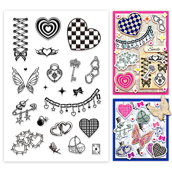 PandaHall PH Love Clear Stamps, Punk Elements Background Silicone Stamps Vintage Transparent Rubber Stamp for DIY Scrapbooking, Photo Album...
PandaHall PH Love Clear Stamps, Punk Elements Background Silicone Stamps Vintage Transparent Rubber Stamp for DIY Scrapbooking, Photo Album...
