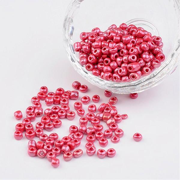 PandaHall 6/0 Opaque Colors Lustered Round Glass Seed Beads, Crimson, Size: about 4mm in diameter, hole:1.5mm, about 495pcs/50g Glass Pink
PandaHall 6/0 Opaque Colors Lustered Round Glass Seed Beads, Crimson, Size: about 4mm in diameter, hole:1.5mm, about 495pcs/50g Glass Pink