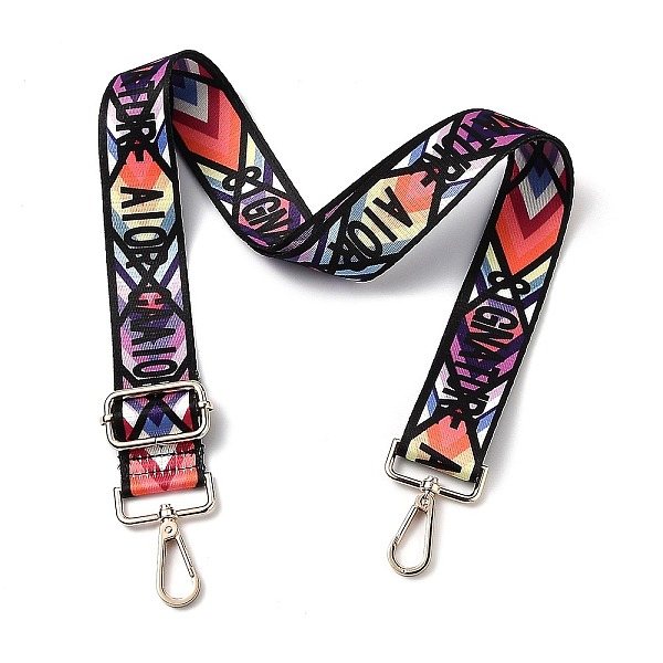 PandaHall Adjustable Nylon Bag Chains Strap, with Light Gold Iron Swivel Clasps, for Bag Replacement Accessories, Colorful, Geometric...
PandaHall Adjustable Nylon Bag Chains Strap, with Light Gold Iron Swivel Clasps, for Bag Replacement Accessories, Colorful, Geometric...