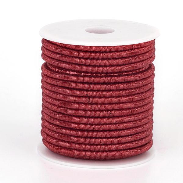 PandaHall Polyester Metallic Cord, with Iron Chains Inside, FireBrick, 4x3.5~4mm, about 18yards/roll Nylon Red
PandaHall Polyester Metallic Cord, with Iron Chains Inside, FireBrick, 4x3.5~4mm, about 18yards/roll Nylon Red