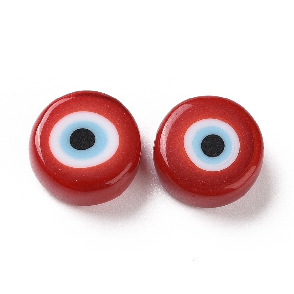 PandaHall Handmade Evil Eye Lampwork Beads, Flat Round, FireBrick, 11.5~12x5.5mm, Hole: 1~1.2mm Lampwork Flat Round Red
PandaHall Handmade Evil Eye Lampwork Beads, Flat Round, FireBrick, 11.5~12x5.5mm, Hole: 1~1.2mm Lampwork Flat Round Red