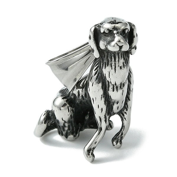 PandaHall Retro 304 Stainless Steel Pendants, Manual Polishing, Dog Charm, Antique Silver, 36x14x24mm, Hole: 4.5x9.5mm 304 Stainless Steel...
PandaHall Retro 304 Stainless Steel Pendants, Manual Polishing, Dog Charm, Antique Silver, 36x14x24mm, Hole: 4.5x9.5mm 304 Stainless Steel...