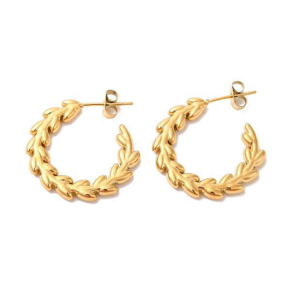 PandaHall Ion Plating(IP) 304 Stainless Steel Leafy Branch Stud Earrings, Half Hoop Earrings for Women, Golden, 31x26x3mm, Pin: 0.7mm 304...
PandaHall Ion Plating(IP) 304 Stainless Steel Leafy Branch Stud Earrings, Half Hoop Earrings for Women, Golden, 31x26x3mm, Pin: 0.7mm 304...
